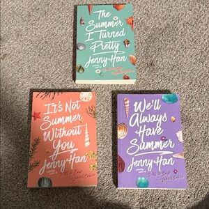 Jenny Han Summer Trilogy Paperback Set - Teal, Coral, Purple